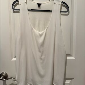 Ann Taylor Cream Sleeveless tank  like new size XL